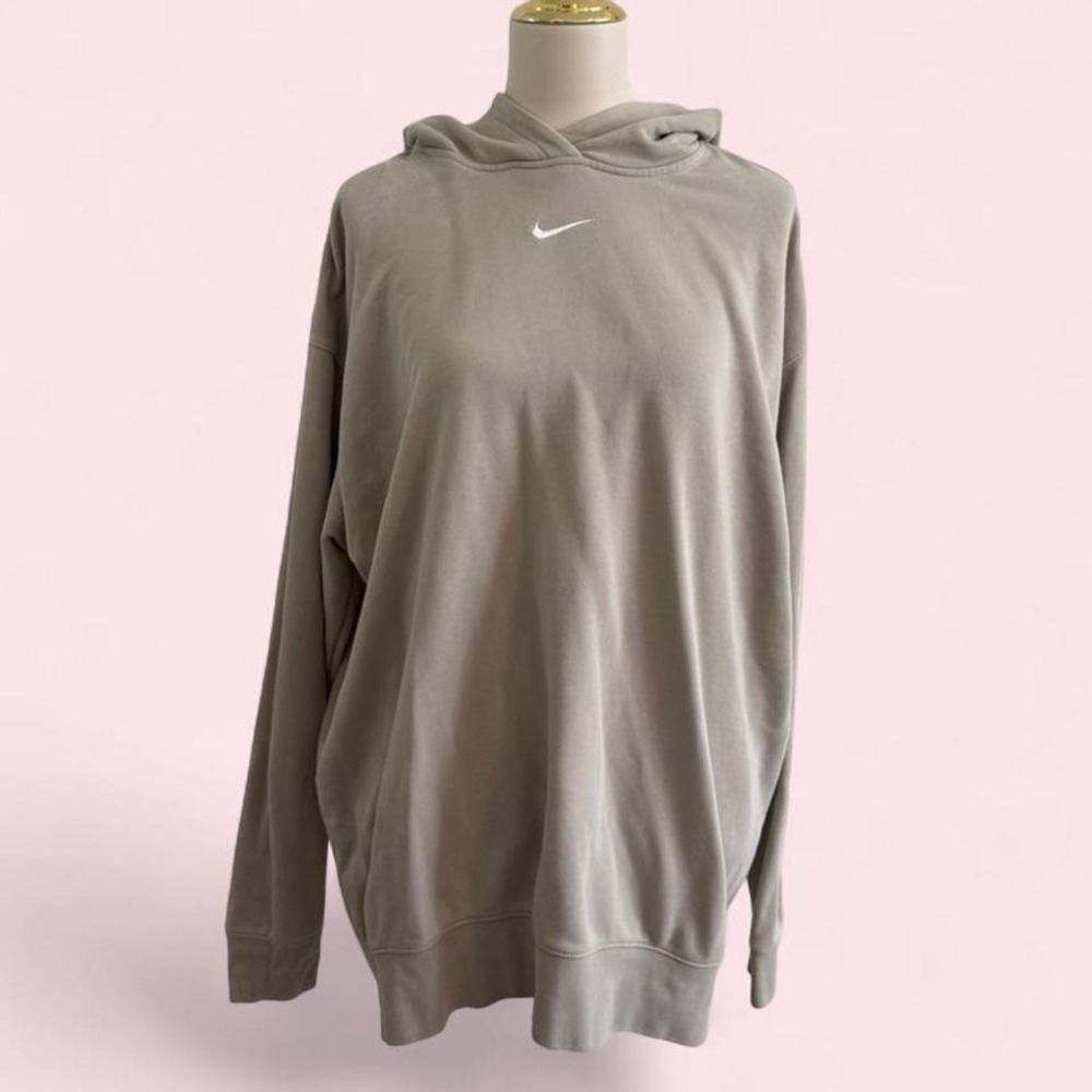 Nike Oversized Tan/Khaki Hoodie Size L